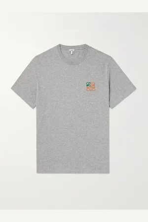 Loewe Schmal geschnittenes T-Shirt aus Baumwoll-Jersey mit Logostickerei - Men - - L