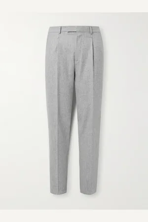 Ermenegildo Zegna Gerade geschnittene Bundfaltenhose aus Wollflanell - Men - - IT 50