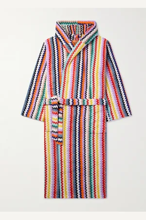 Missoni Riverbero Morgenmantel aus gestreiftem Baumwollfrottee mit Kapuze - Men - - L