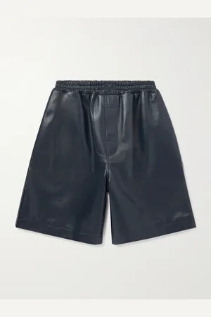Loewe Weit geschnittene Shorts aus Leder mit Logoprägung - Men - - IT 52
