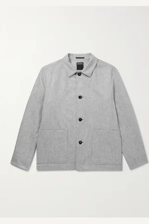 Ermenegildo Zegna Arbeitsjacke aus gebürsteter Wolle - Men - - IT 50