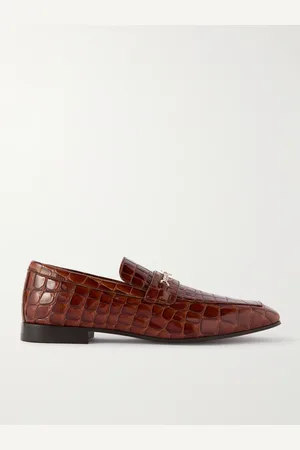 Christian Louboutin Loafers aus Lackleder mit Krokodileffekt und Verzierung - Men - - EU 40