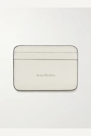 Acne Studios Kartenetui aus vollnarbigem Leder mit Logoprint - Men