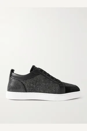 Christian Louboutin Rantulow Sneakers aus Canvas, Veloursleder und Leder mit Schlangeneffekt - Men - - EU 45