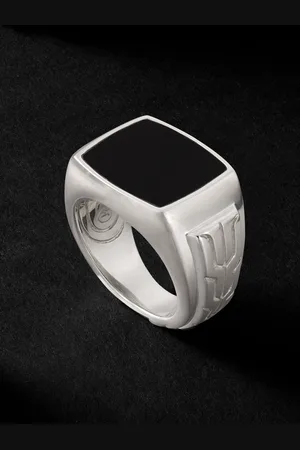 John Hardy Siegelring aus Silber mit Onyx - Men - - 7