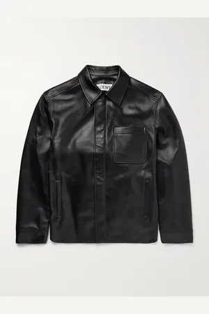 Loewe Hemdjacke aus Leder mit Logoprägung - Men - - IT 50