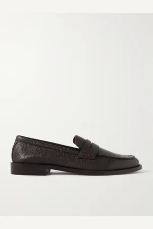 Manolo Blahnik Perry Pennyloafers aus vollnarbigem Leder - Men - - UK 7.5