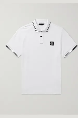 Stone Island Polohemd aus Stretch-Baumwoll-Piqué mit Logoapplikation - Men - - M