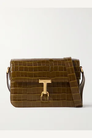 Tom Ford Monarch Umhängetasche aus Leder mit Krokodileffekt - Men