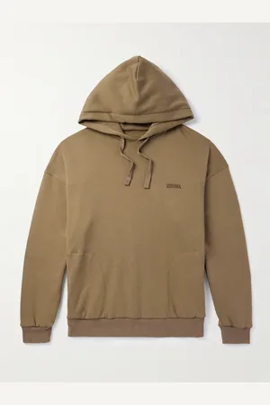 Ermenegildo Zegna Hoodie aus Jersey aus einer Baumwollmischung mit Logostickerei - Men - - M