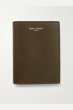 Saint Laurent Aufklappbares Portemonnaie aus Leder mit Logoprint - Men