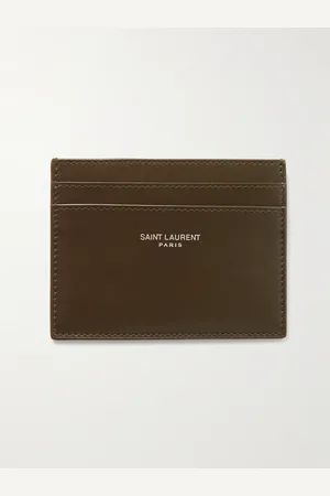 Saint Laurent Kartenetui aus Leder mit Logoprint - Men