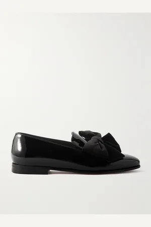 Manolo Blahnik Janser Loafers aus Lackleder mit Samtbesatz - Men - - UK 7