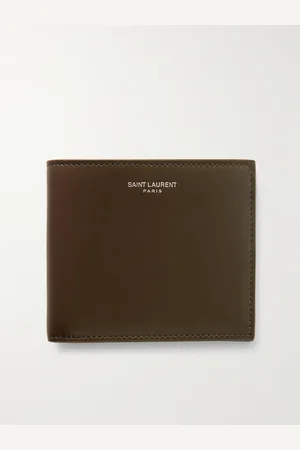 Saint Laurent Aufklappbares Portemonnaie aus Leder mit Logoprint - Men