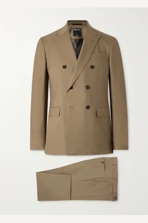 Ermenegildo Zegna Doppelreihiger Anzug aus Trofeo™-Woll-Twill - Men - - IT 48