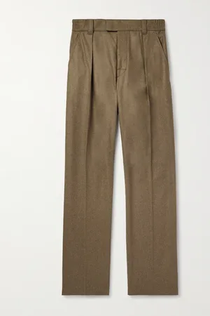 Loro Piana Reinga gerade geschnittene Hose aus Flanell aus einer Woll-Kaschmirmischung mit Falten - Men - - IT 46