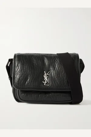Saint Laurent Niki kleine Umhängetasche aus strukturiertem Leder mit Logoapplikation - Men