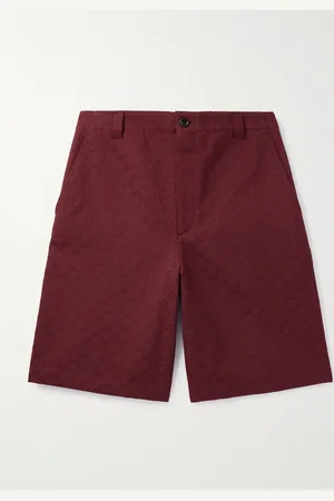 Gucci Gerade geschnittene Shorts aus Canvas aus einer Baumwollmischung mit Logomuster - Men - - IT 46