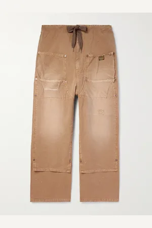 KAPITAL Farmer weit geschnittene Hose aus Baumwolle mit Logoapplikation in Distressed-Optik - Men - - 4
