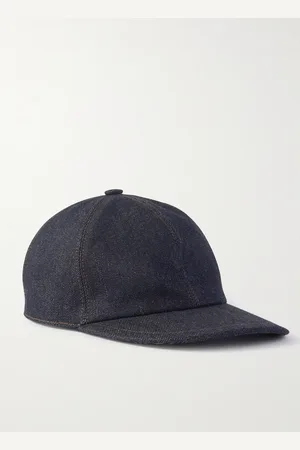Loro Piana Baseballkappe aus CashDenim®-Material mit Logostickerei - Men - - M
