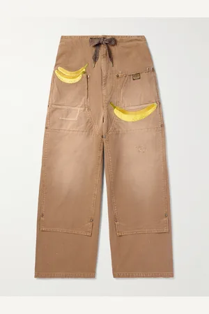 KAPITAL Weit geschnittene Jeans mit Applikationen in Distressed-Optik - Men - - 3