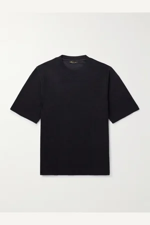 Loro Piana Quarna Oversized-T-Shirt aus Strick aus einer Mischung aus Seide, Baumwolle und Leinen - Men - - XXL