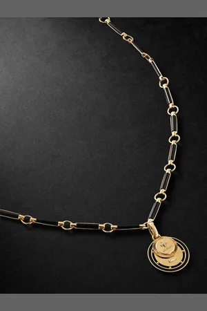 Foundrae Ever Growing Vivacity Kette aus 18 Karat mit Onyxen - Men