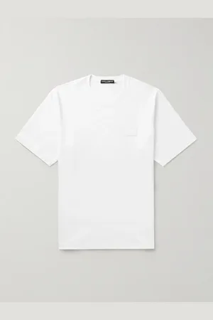 Dolce & Gabbana T-Shirt aus Baumwoll-Jersey mit Logoapplikation - Men - - IT 54