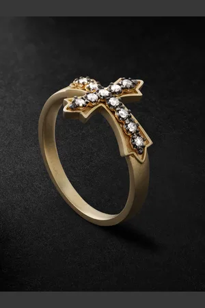 JACQUIE AICHE Sophia Ring aus und Rhodium mit Diamanten - Men - - 59