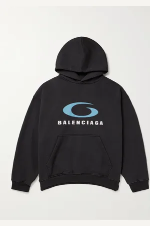 Balenciaga Oversized-Hoodie aus Baumwoll-Jersey mit Logoprint - Men - - XS