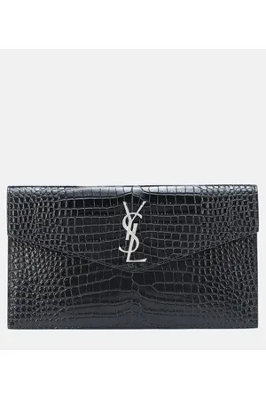 Saint Laurent Clutch Uptown aus Leder