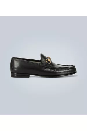 Gucci Leder-Loafers mit Horsebit-Detail