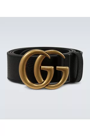 Gucci Ledergürtel mit Doppel-G-Schnalle