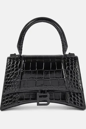 Balenciaga Schultertasche Hourglass Small aus Leder