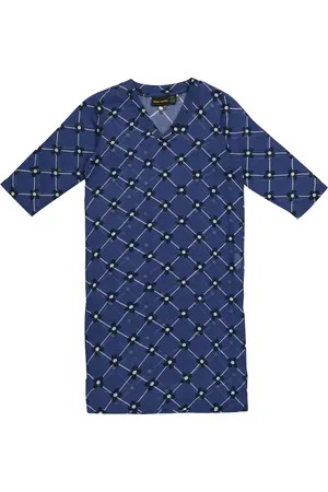 Mini Rodini Kleid Flower Check aus Baumwolle
