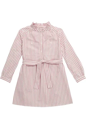 BONPOINT Gestreiftes Kleid aus Baumwolle