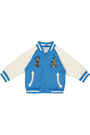Stella McCartney Baby Bestickte Bomberjacke aus Satin