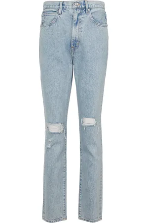 SLVRLAKE High-Rise Distressed Jeans Beatnik