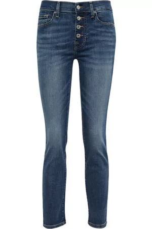 7 for all Mankind Mid-Rise Skinny Jeans Roxanne Ankle