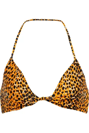 Ganni Bedrucktes Bikini-Oberteil