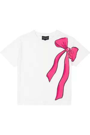 Emporio Armani Verziertes T-Shirt aus Baumwolle