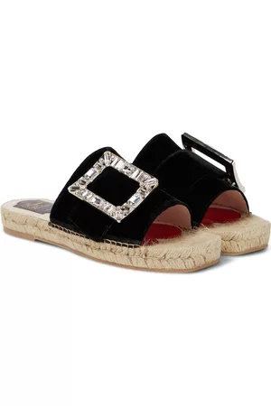 Roger Vivier Espadrille-Pantoletten Strass Buckle