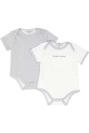 Emporio Armani Baby Set aus zwei Bodys aus Baumwolle