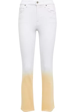 7 for all Mankind Mid-Rise Jeans The Straight Crop