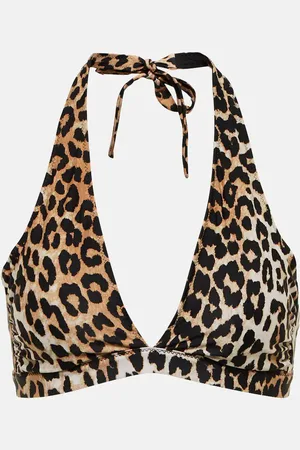 Ganni Bedrucktes Bikini-Oberteil