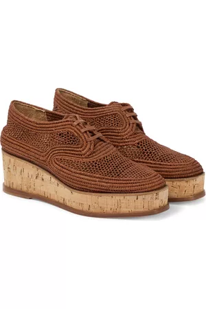 Gabriela Hearst X Clergerie Plateauschuhe Harold mit Raffia