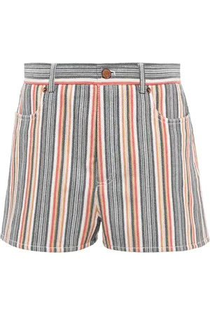 See by Chloé See By Chloé Gestreifte Jeansshorts