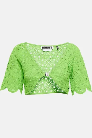 ROTATE Cropped-Cardigan Milandran