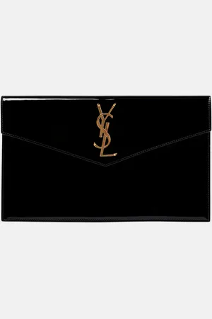 Saint Laurent Clutch Uptown aus Lackleder