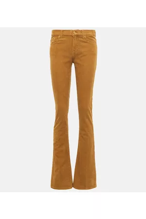 7 for all Mankind Mid-Rise Hose aus Kord